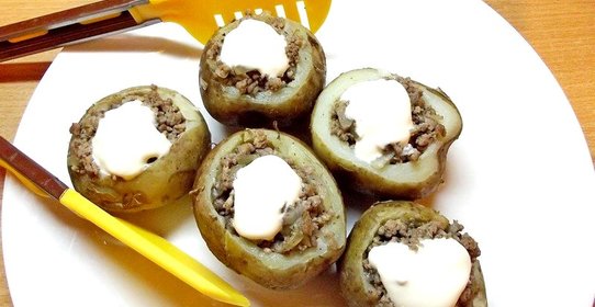 Картофель фаршированный
