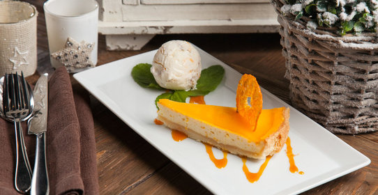 Мандариновый творожный пирог