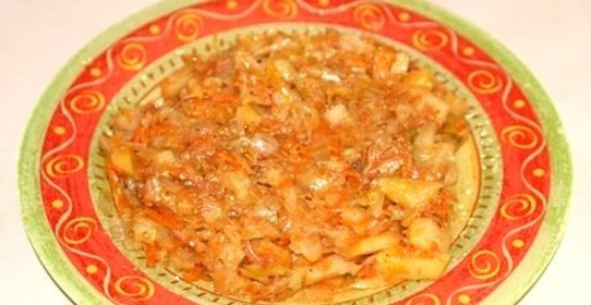 Картофель с капустой в мультиварке