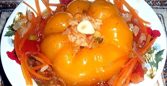 Фаршированный перец в пост