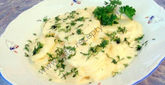 Картофель в сливочном соусе