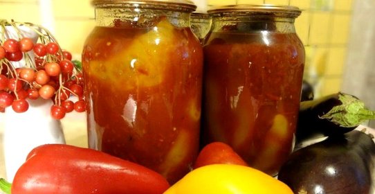 Баклажановые рулетики в болгарском перце