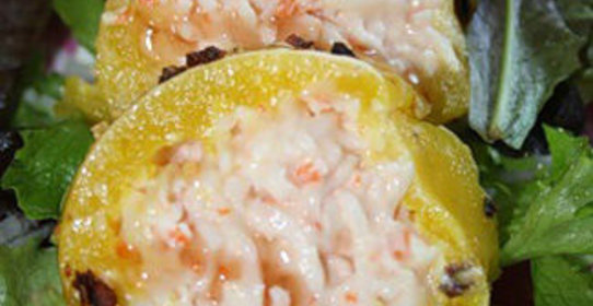 Мангово-имбирный рулет с крабовым мясом