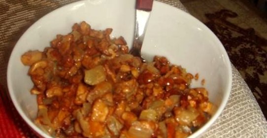 Лисички жареные