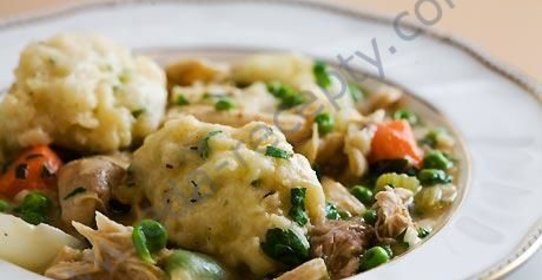 Вкусные куриные ножки с клецками