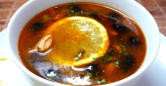 Солянка из зеленых помидор