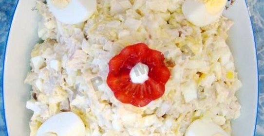Салат куриное филе сыр яйца