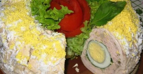 Куриный рулет Павлиний глаз