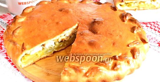 Пирог с курицей и картошкой