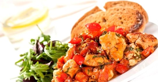 Курица с болгарским перцем