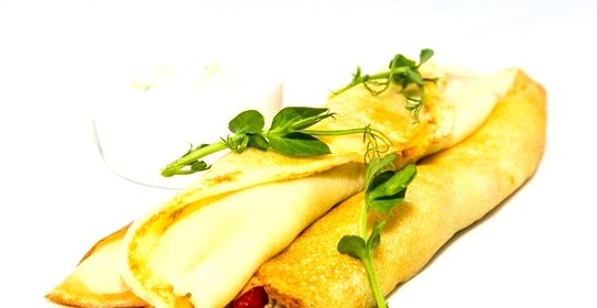 Блины с вешенками