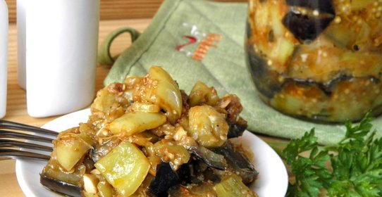 Рагу из баклажанов на зиму