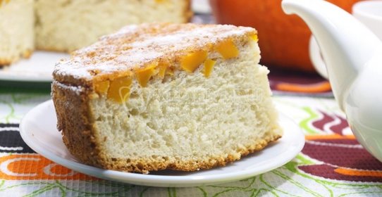 Перевернутый пирог из тыквы