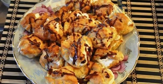 Заварные профитроли Глазированные