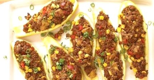 Сквош с начинкой из говядины