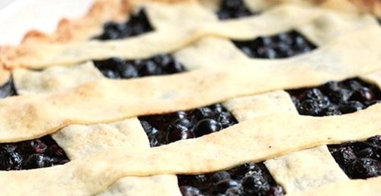 Бездрожжевой черничный пирог