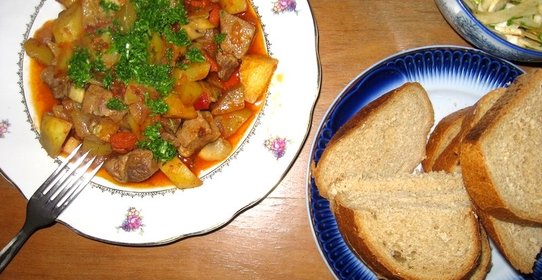 Жаркое на сковороде