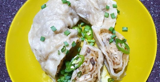 Рулет с картофелем и луком