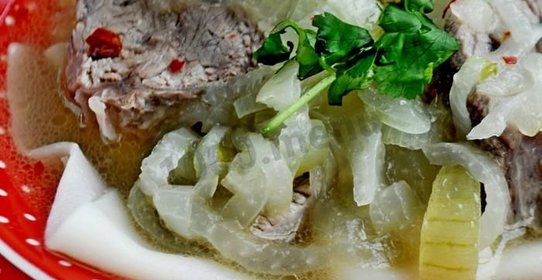 Бешбармак из свинины