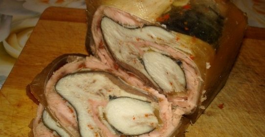 Рыбный рулет из горбуши