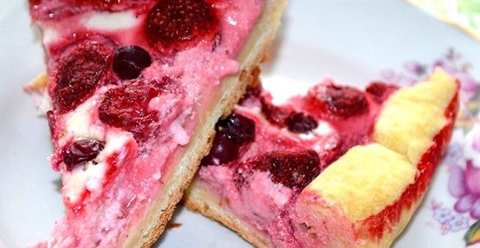 Итальянский пирог с клубникой