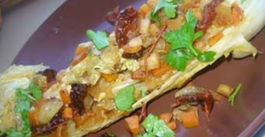 Пекинская капуста с вялеными томатами