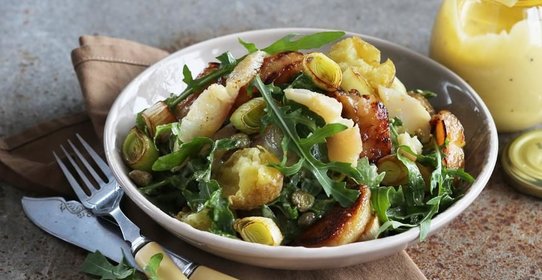 Салат из копченого муксуна