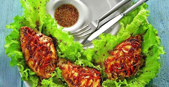 Курица в кленово-апельсиновой глазури