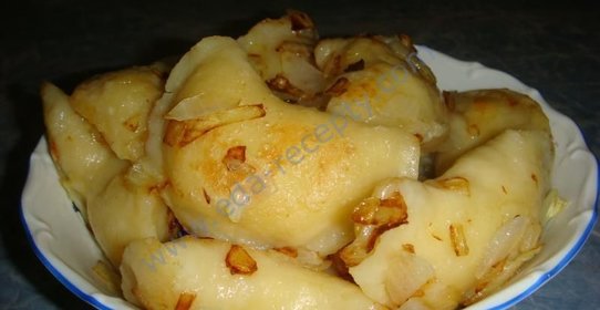 Жареные вареники с картошкой