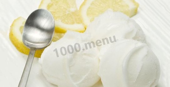 Лимонное мороженое домашнее