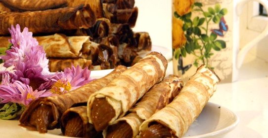 Вафли со сгущенным молоком