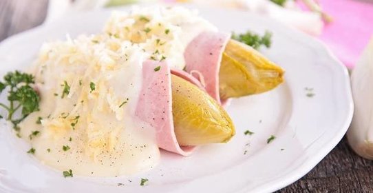 Цикорий с ветчиной