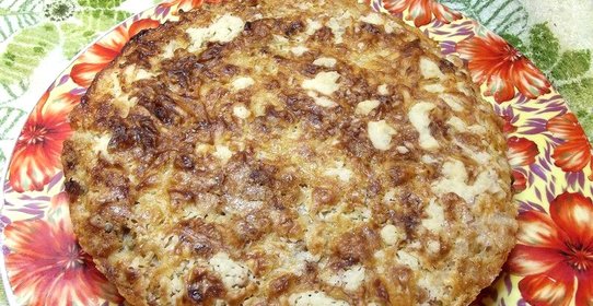 Сухой пирог с тыквой и яблоками