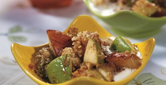 Крамбл с яблоками