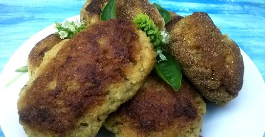 Котлеты из свинины в кукурузной панировке