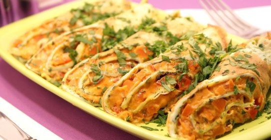 Рулеты из блинов