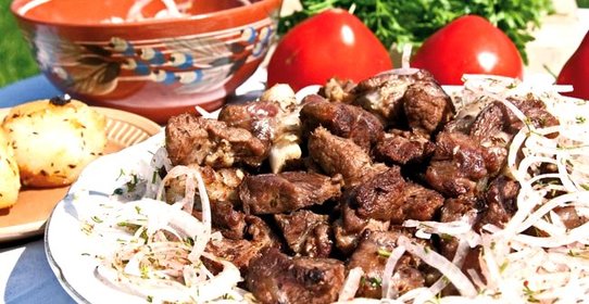 Шашлык из свинины в вине