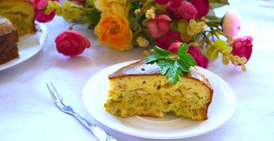 Капустный пирог с мясом