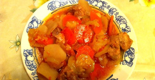 Мясо тушенное по-русски