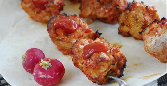 Красный шашлык из свинины