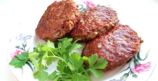 Котлеты из печени говяжьей