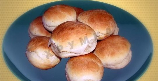 Быстрые булочки без яиц и дрожжей