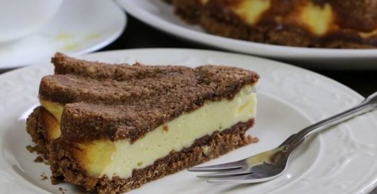 Торфяной пирог с творогом