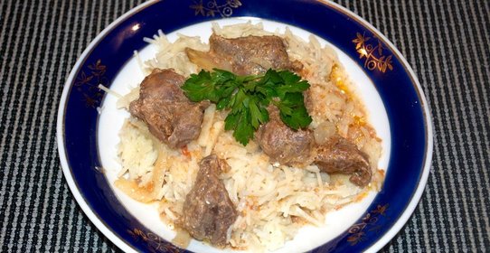 Мясо под соусом