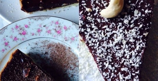 Тарт с тремя видами шоколада