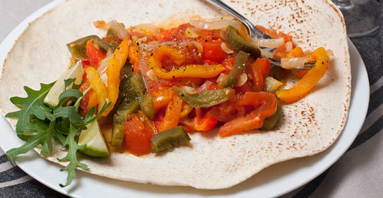 Гарнир из запеченных перцев