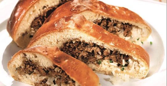 Кулебяка с мясом