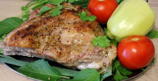 Свинина на ребрышках, запеченная в духовке