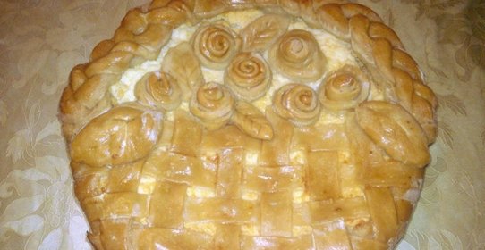 Пирог Корзинка цветов