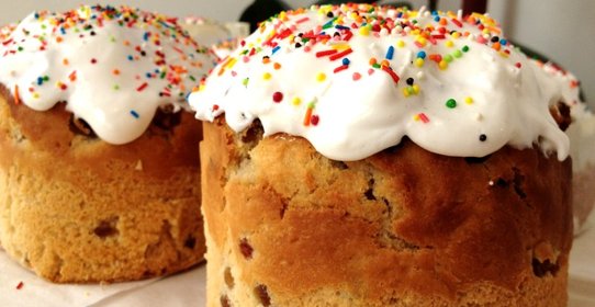 Пасхальный кулич вкусный